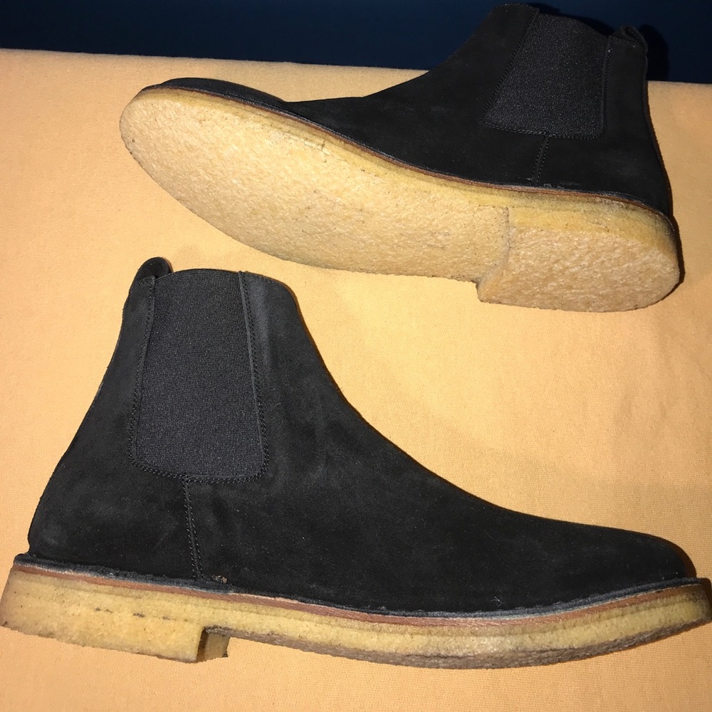 Suede black Barney’s New York